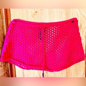Women’s Ecote Brand Knit Fishnet Style Mini Skirt